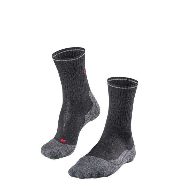 Tk2 Wool Silk Dames Wandelsok Anthra.Mel 39-40