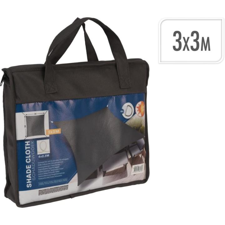 Schaduwdoek Vierkant 3M Tarp Grijs