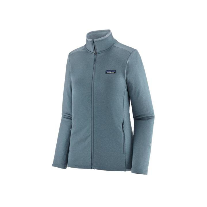 R1 Daily Softshell Jas Dames Light Plume Grey - Steam Blue X-Dye L