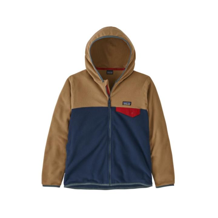 Micro D Snap-T Fleece Kinderen New Navy w/Grayling Brown M