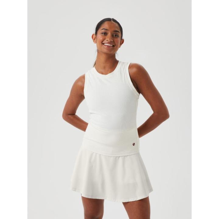 Ace Rib Tank Pocket Sport Top Dames Egret S