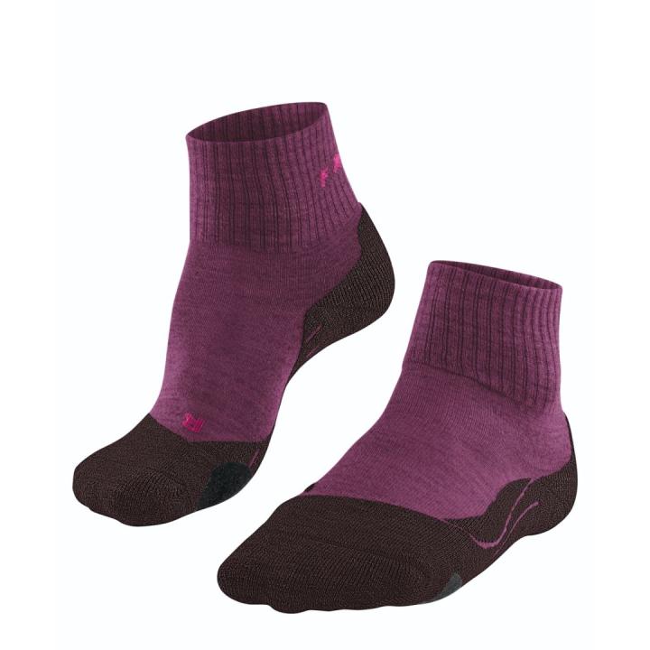 Tk2 Wool Short Women Dames Wandelsok Burgundy 35-36