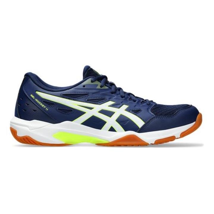 Gel-Rocket 11 Binnensportschoen Heren Blue Expanse/Safety Yellow 10,5