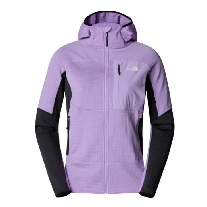 Stormgap Powergrid Hoodie Fleece Dames Lite Lilac - Asphalt Grey XL