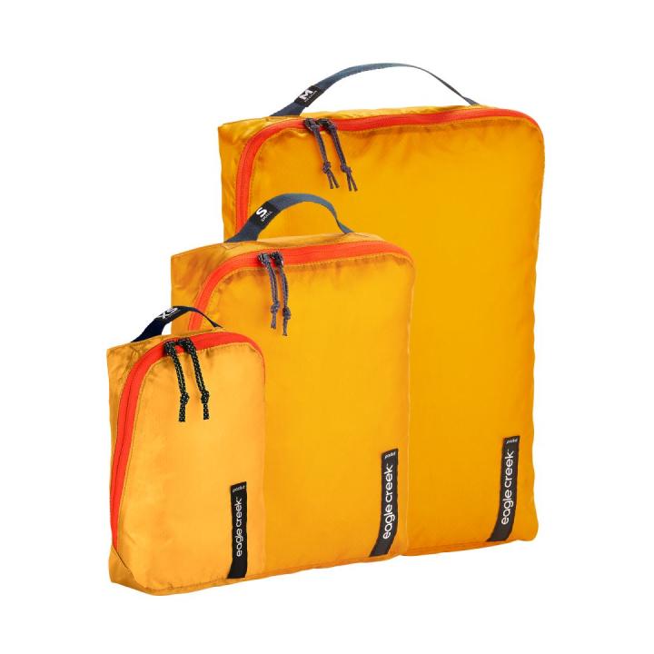 Pack-It Isolate Cube Set XS/S/M Opbergzak Sahara Yellow XS/S/M