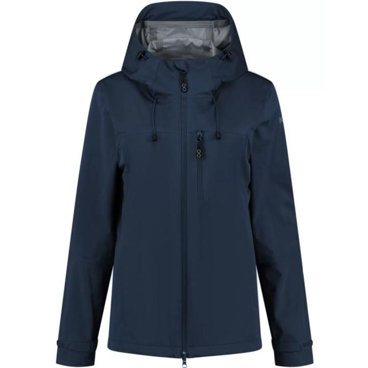 W Virga Shell Rainjacket Dames Regenjas Dress Blue L