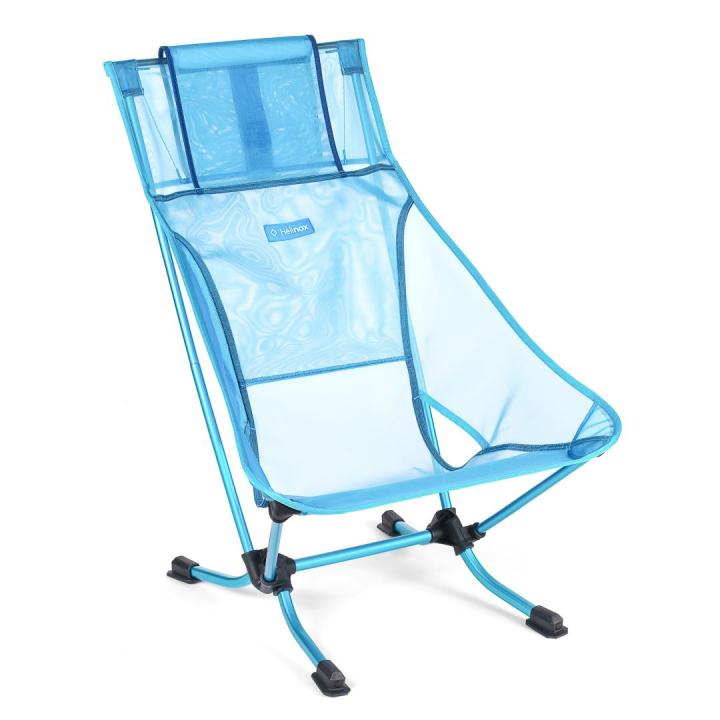 Beach Chair Stoel Blue Mesh