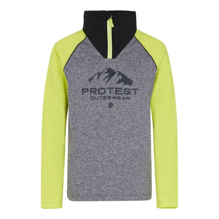 Prtraf 1/4 Zip Pully Kinderen Dark Grey Melee 164