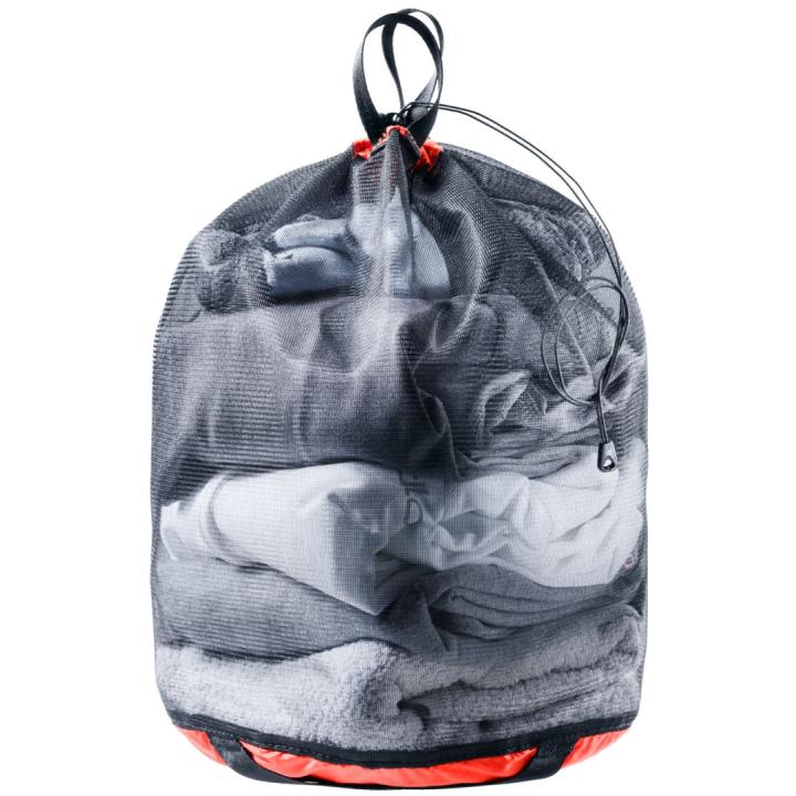Mesh Sack 5 Rugtas Papaya/Black