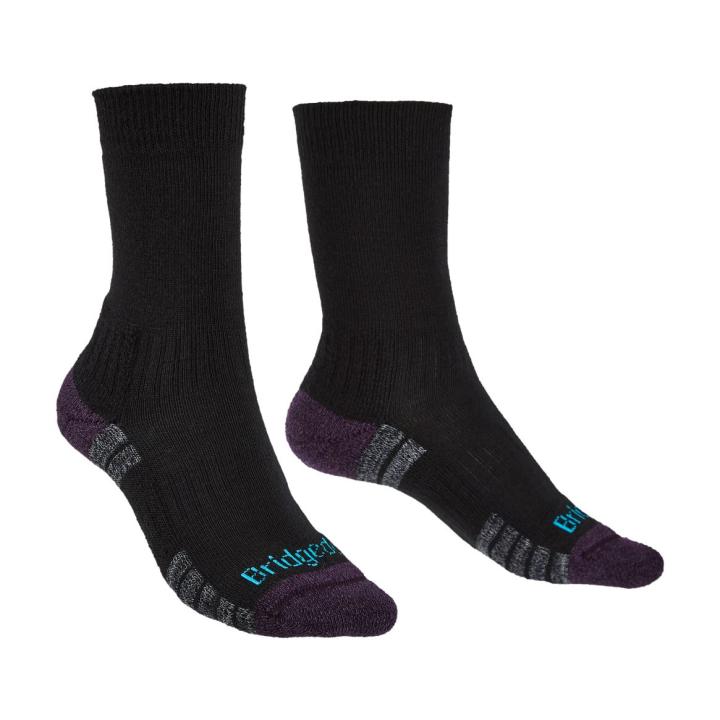 Lightweight Merino Performance Boot Dames Wandelsok Black Purple M