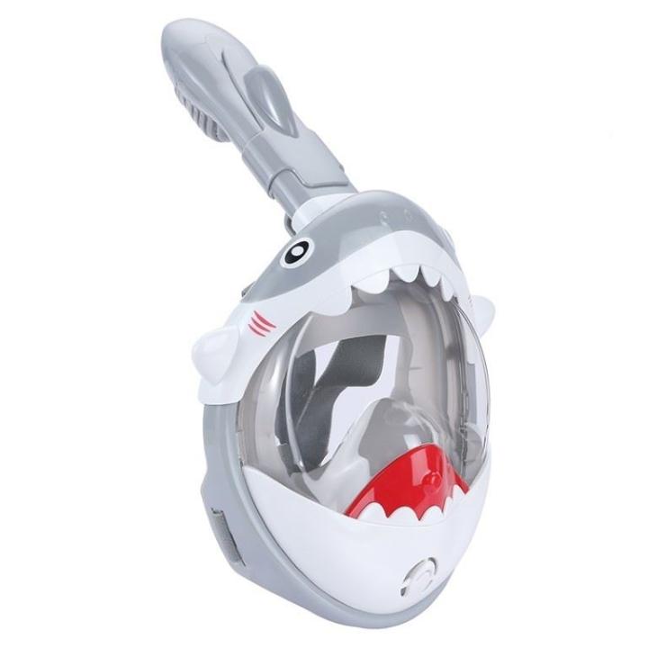 Full Face Kids Duikbril Kinderen Shark Grey 6-12 jaar