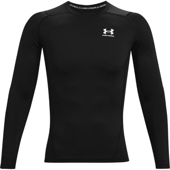 Heatgear® Long Sleeve T-Shirt Heren Black/White XL