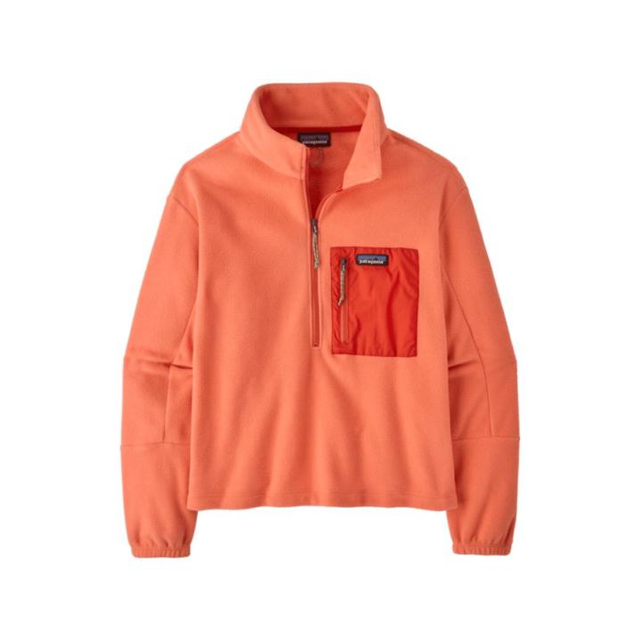 Microdini 1/2 Zip P/O Fleece Dames Coho Coral XS
