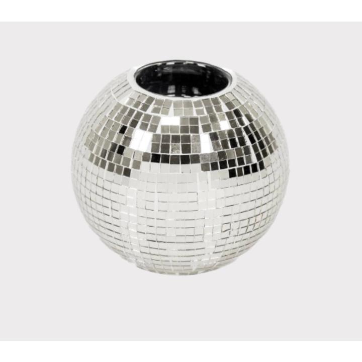 Housevitamin Waxinehouder Disco Zilver S,M - s