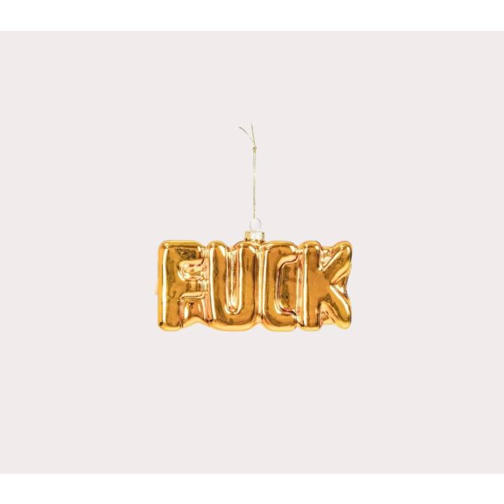 Housevitamin Kerstornament Fuck Goud