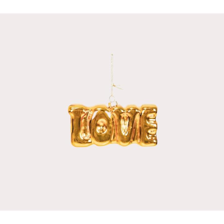 Housevitamin Kerstornament Love Glas