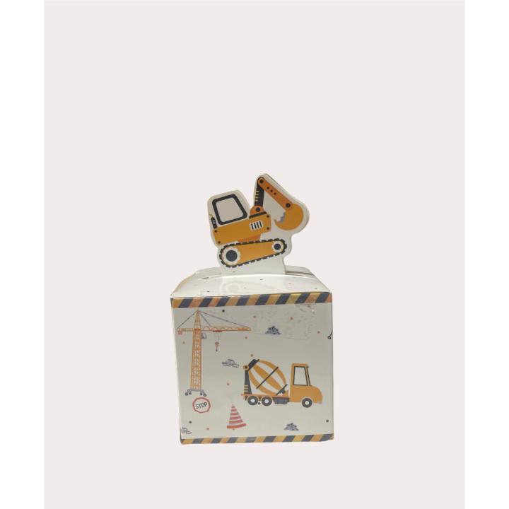 Bedankje / traktatie snoep Bouw - fruit toffee