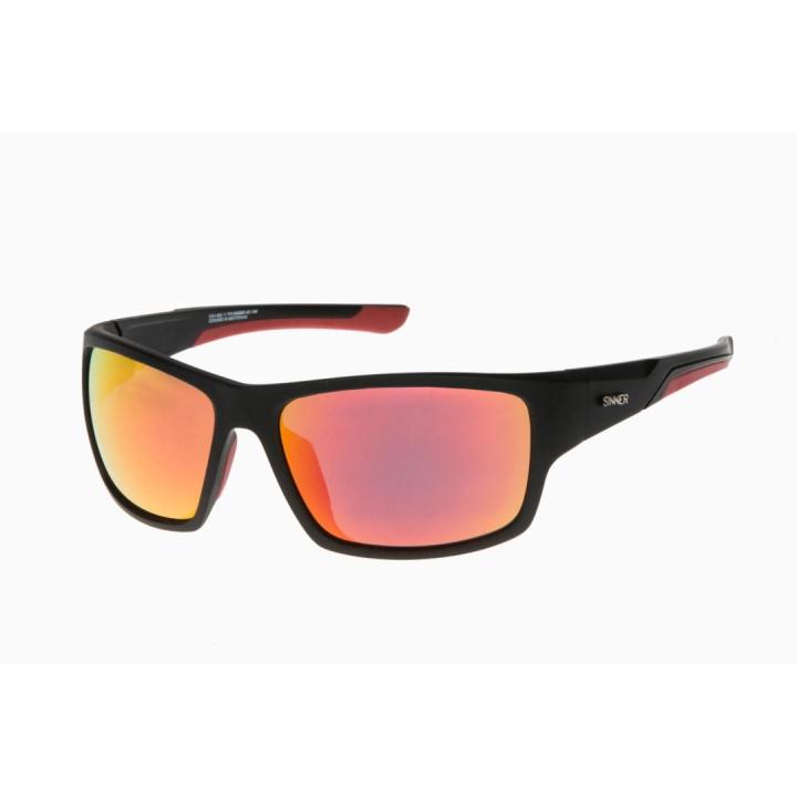 Lemmon Zonnebril Matte Blk-Sintec®Smk Red Oi