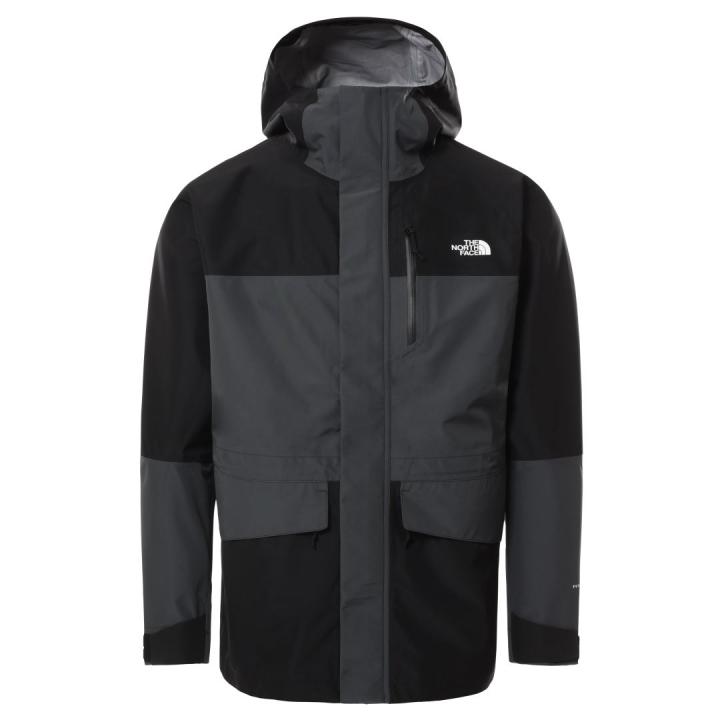 Dryzzle All Weather Futurelight Heren Hardshell Jas Asphalt Grey - TNF Black S