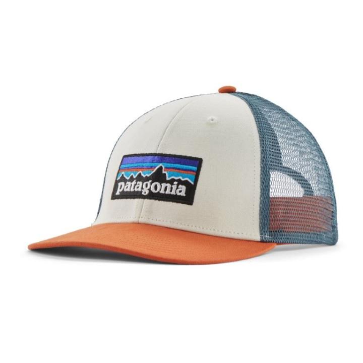 P-6 Logo Lopro Trucker Pet White w/Redtail Rust One Size