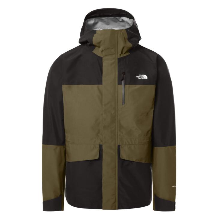 Dryzzle All Weather Futurelight Heren Hardshell Jas Military Olive - TNF Black L