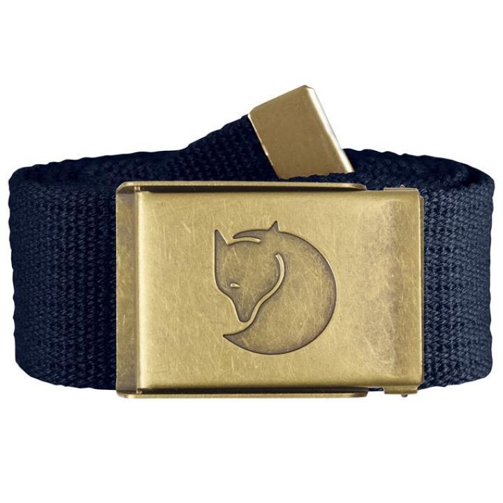 Canvas Brass Belt 4 Cm Riem Dark Navy 1 Size