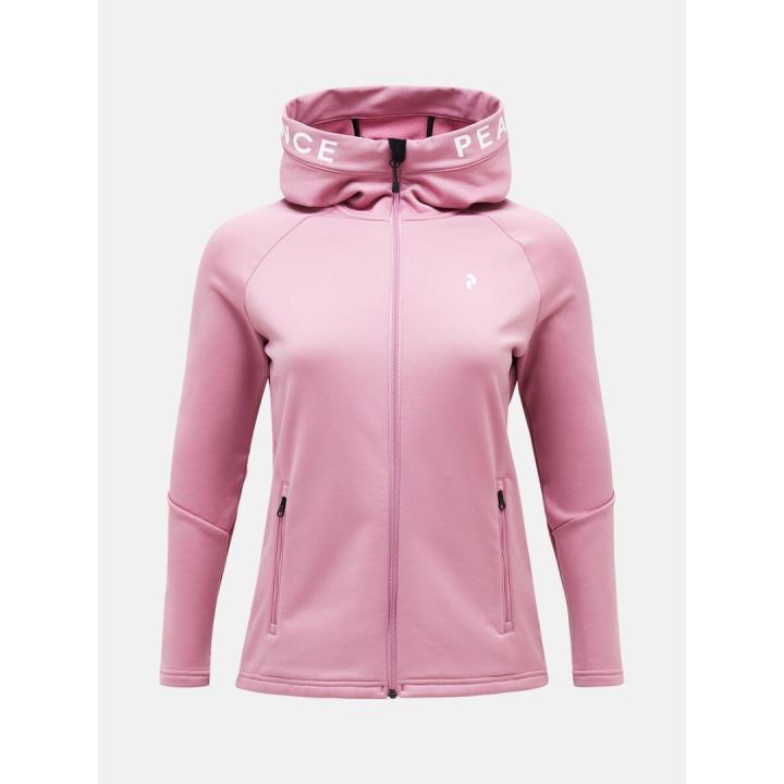 Rider Zip Hood Vest Dames Bitter Root-Bitter Root L