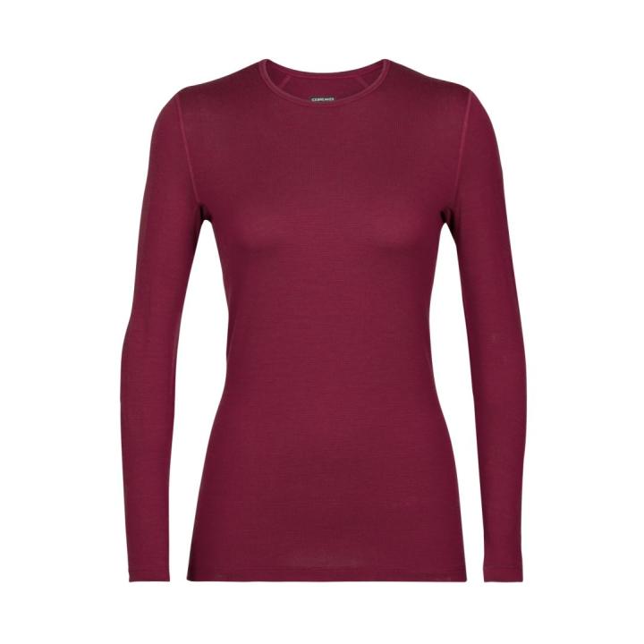 260 Tech LS Crewe Dames Thermoshirt Cherry L