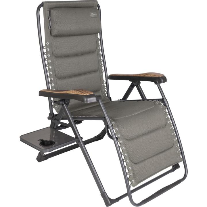 Riposo Plus Alu 3D Comfort Met Zijtafel Kampeerstoel Stoel