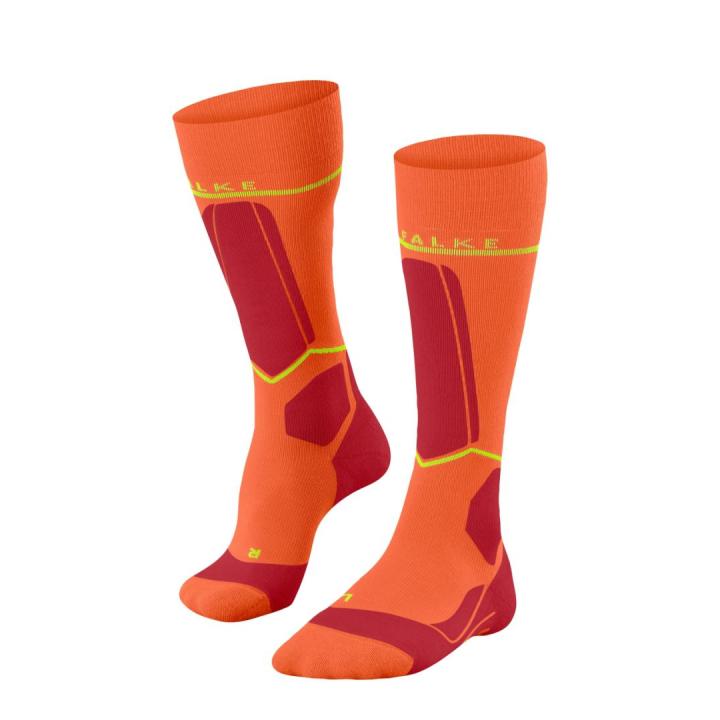 Sk Compression Wool Skisok Heren Flash Orange 43-46 W4
