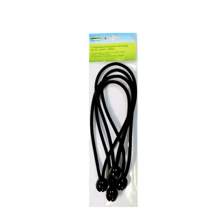 Zak 4 Trapezekoord Spanner+Knop Zwart 25 Cm Accessoire