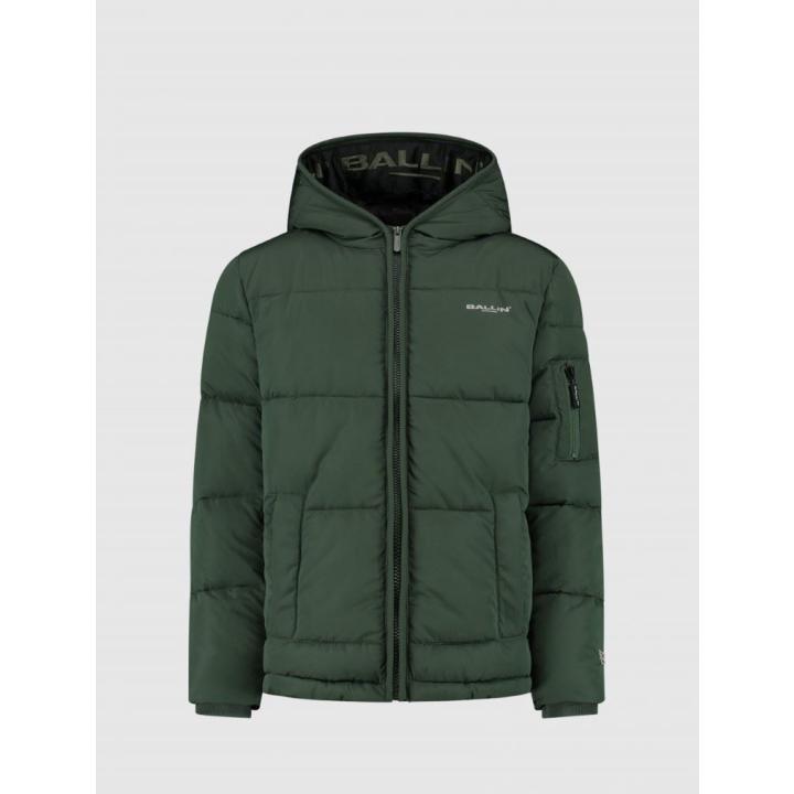 Tape And Chest Print Jas Kinderen Forest Green 176