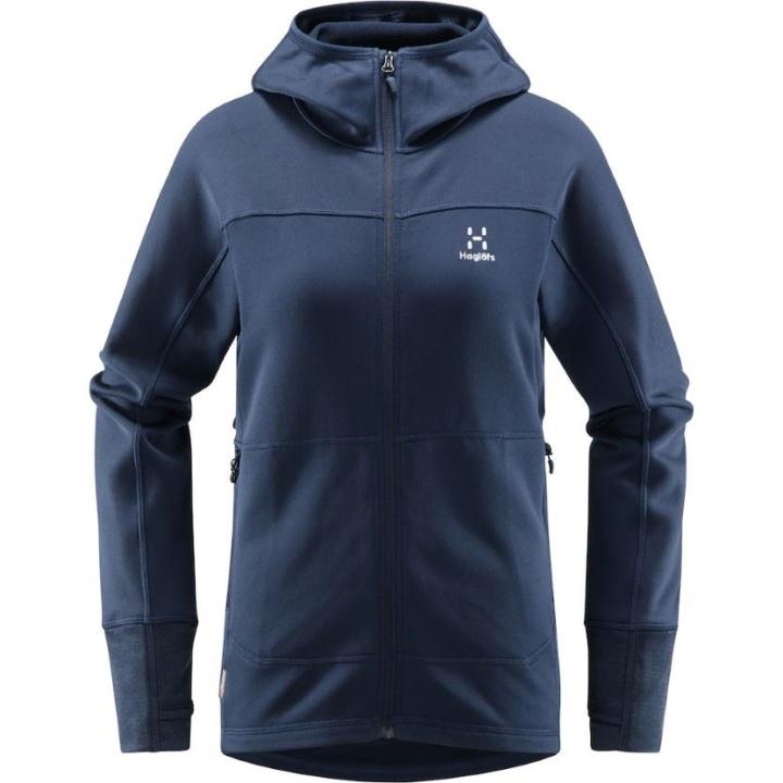 Betula Hood Fleece Dames Tarn Blue M