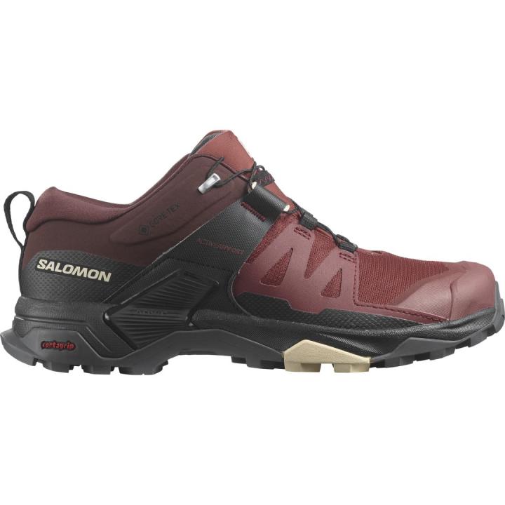 X Ultra 4 Gtx Dames Lage Wandelschoen Madder Brown/Black/Bleached Sand 8