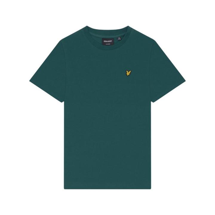 Plain T-Shirt Kinderen Deep Emerald 15/16