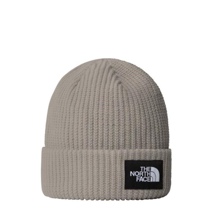 Salty Lined Beanie Muts Heren White Dune One Size