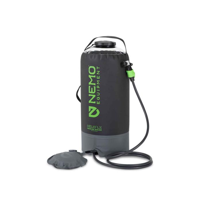 Helio Lx Pressure Shower (Black/Apple Green) Campingdouche