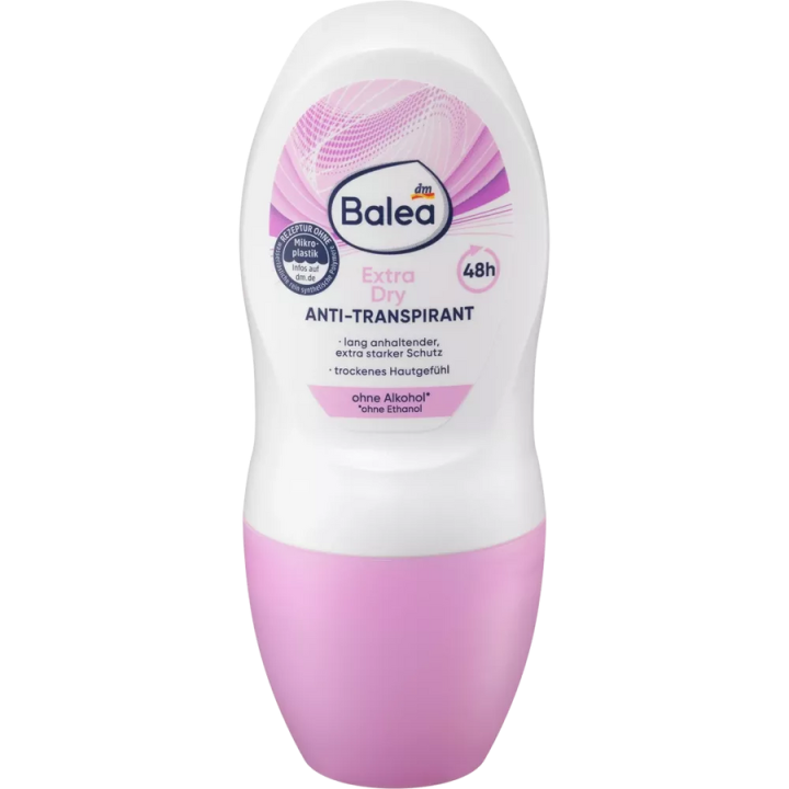 Balea Anti-transpirant Deoroller Extra Droog, 50 ml