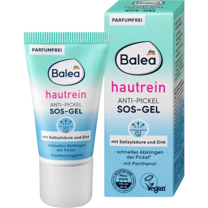 Balea Anti-Puistjes SOS Gel Huidreiniger, 15 ml
