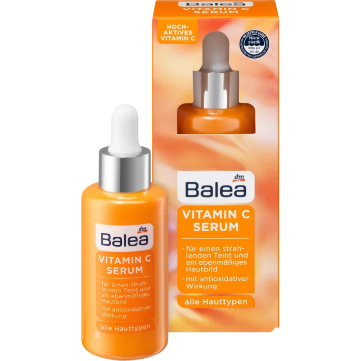 Balea Vitamine C Serum - 30 ml - Serum - Skin-care - Huidverzorging - Gezichtsverzorging - Vitamine C - Antioxidant - Parabeen vrij - Vegan