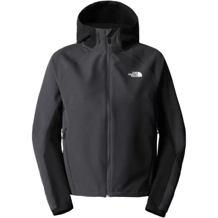 Athletic Outdoor Hoodie Jas Dames Softshell Asphalt Grey - TNF Black XL