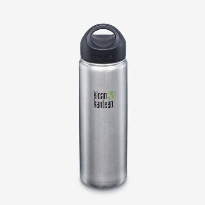 Classic Wide 800Ml/27Oz + Ringdop Drinkfles Brushed Stainless 800ml