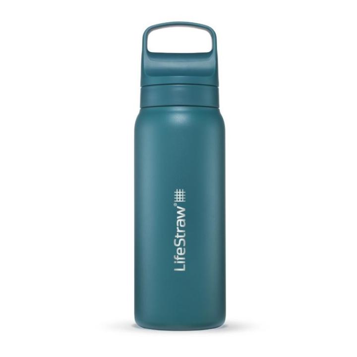 Go 2.0 Rvs Waterfilter 700Ml Drinkfles Laguna Teal 700ml