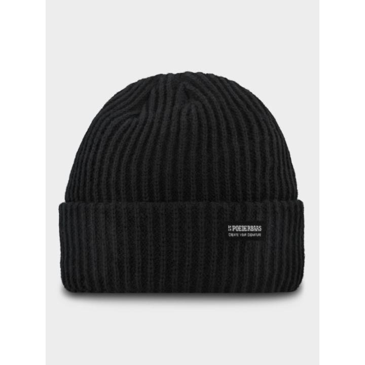 Royal Rib Beanie Muts Black One Size