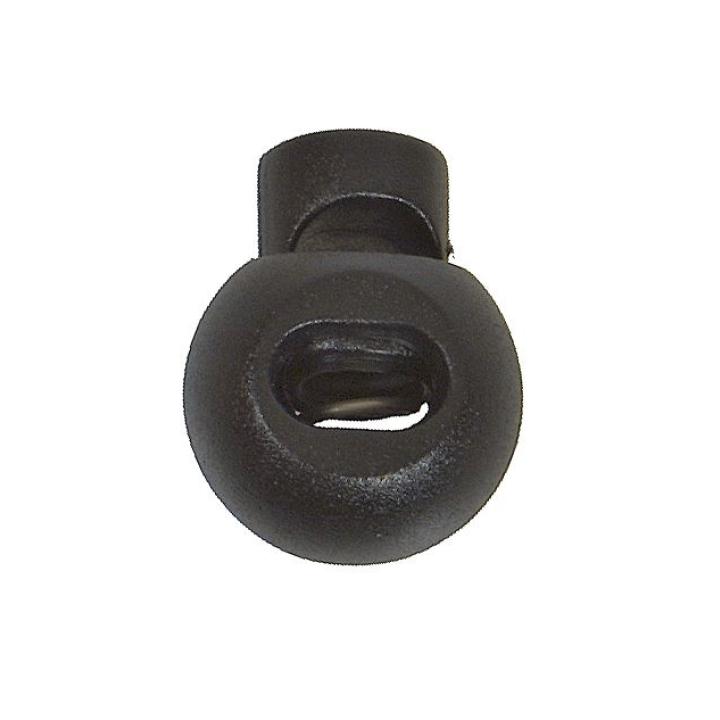 Cord Lock Black Rond (10 Stuks)