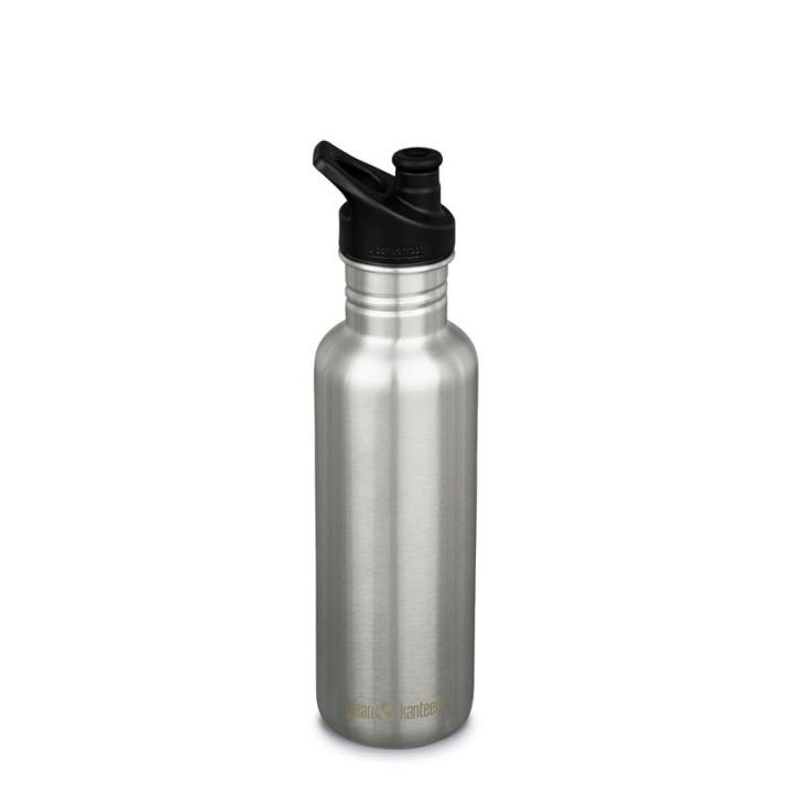 Classic 800Ml/27Oz + Sportdop Drinkfles Brushed Stainless 800ml