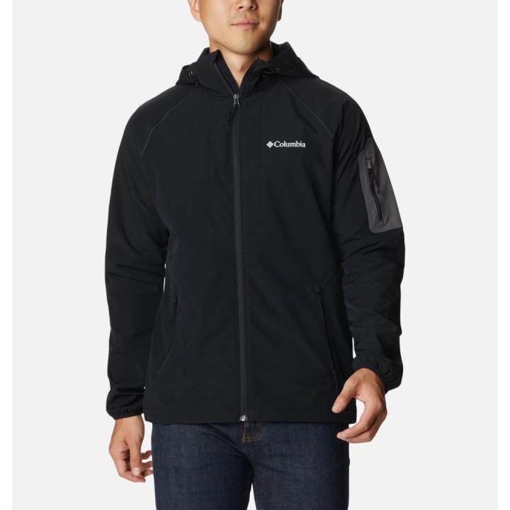 Tall Heights Hooded Jas Heren Softshell Black L