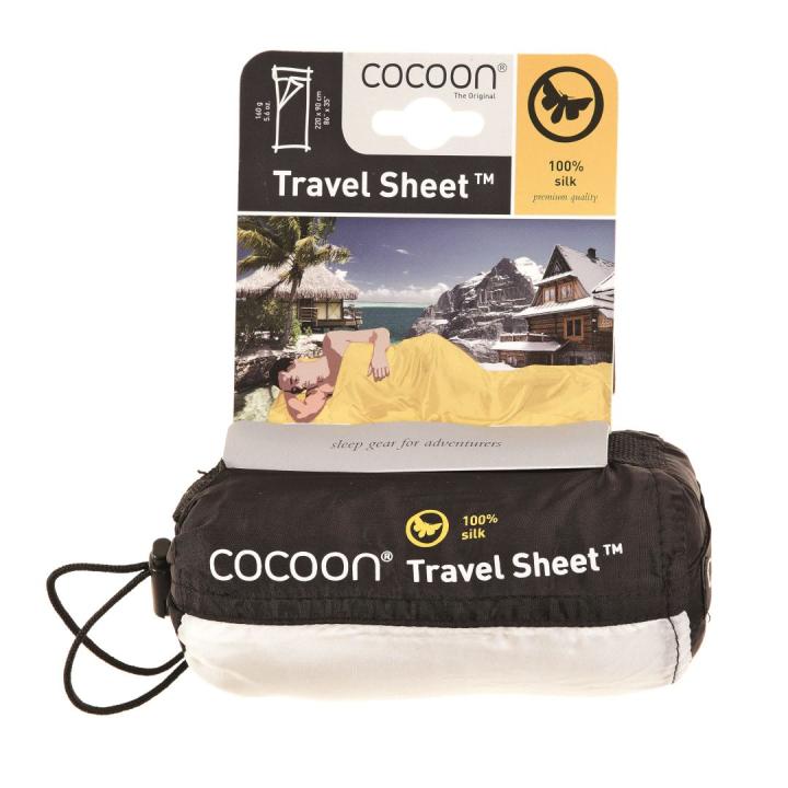Travelsheet, Silk, Natural Silk Lakenzak