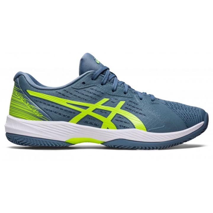 Solution Swift Ff Clay Tennisschoen Heren Steel Blue/Hazard Green 11,5