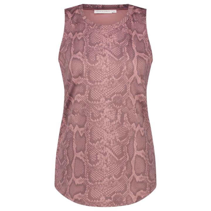 Loose Workout Top Dames Mauve Snake M